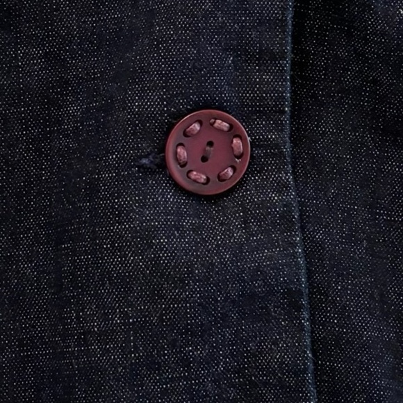 angel kiss indigo denim cropped jacket size medium - Picture 3 of 3